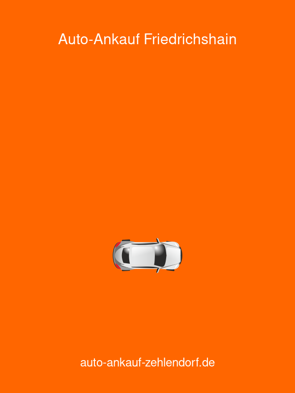 Auto-Ankauf Zehlendorf